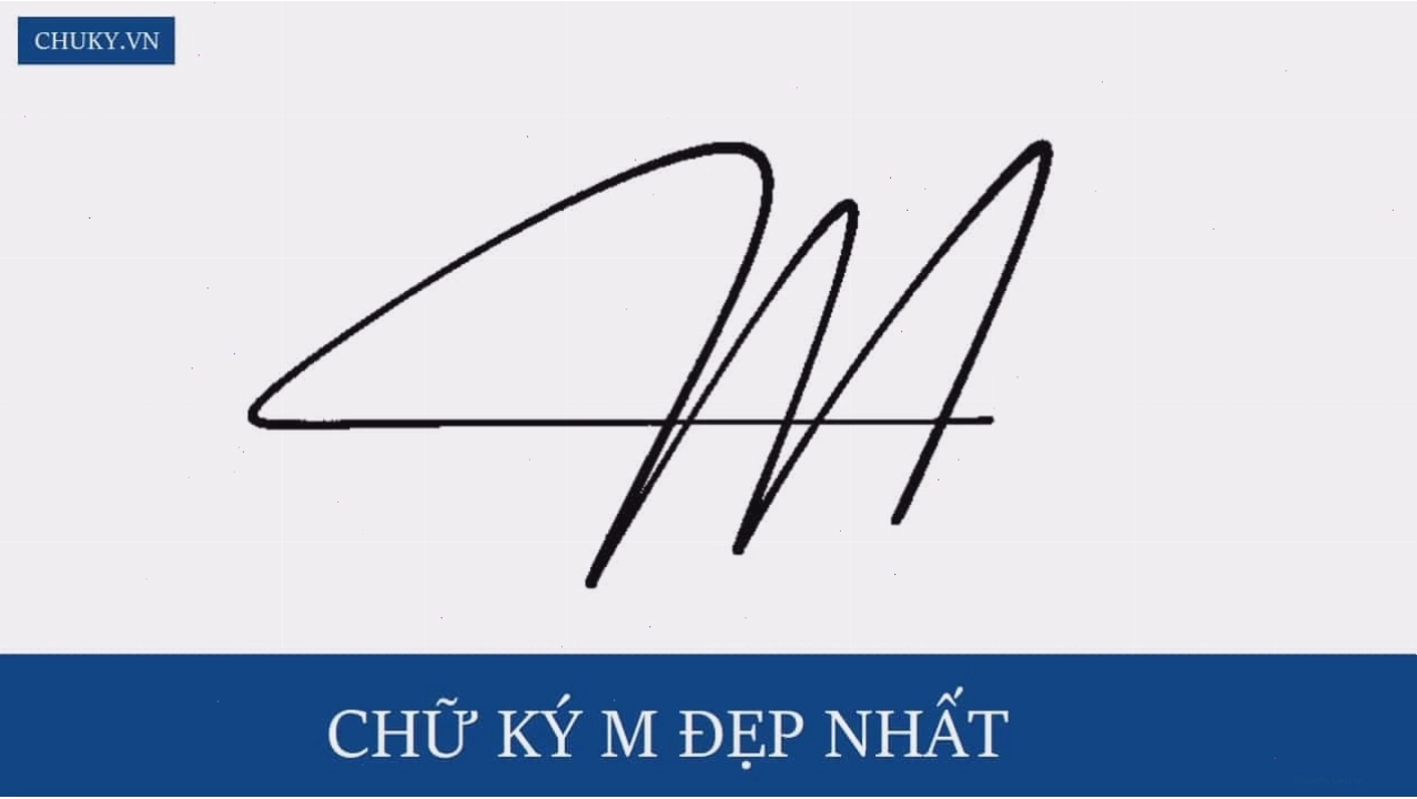 Mẫu chữ ký chữ M đẹp và ấn tượng