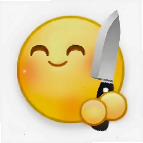 Meme cầm dao thể hiện sự hài hước và độc đáo