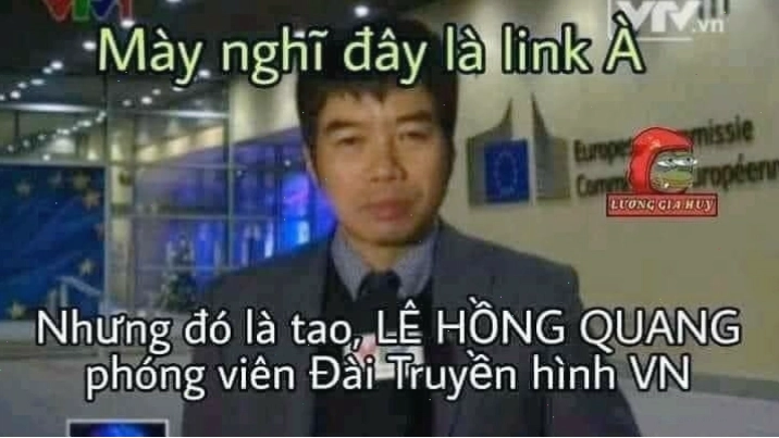 Meme chế phong cách tin tức về việc xin link