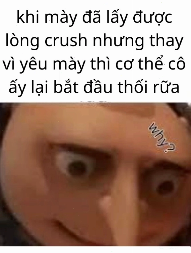 Meme cực dark thể hiện sự liên tưởng hài hước