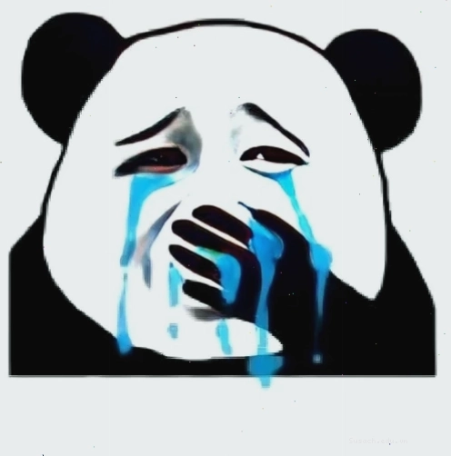 Meme gấu trúc buồn bã