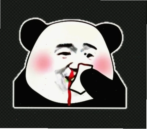 Meme gấu trúc chảy máu mũi