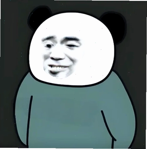 Meme gấu trúc cười tít mắt