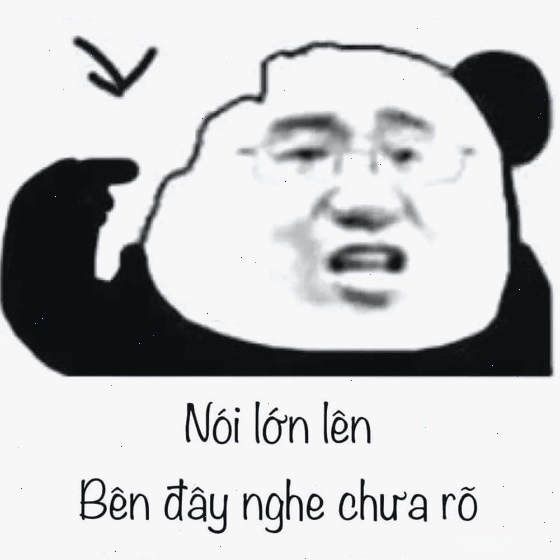 Meme gấu trúc với hành động bịt tai không muốn nghe