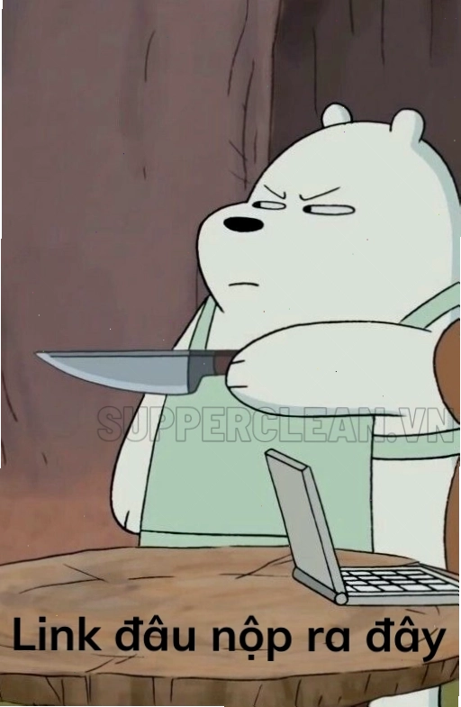 Meme hài hước với thông điệp làm đéo gì có link