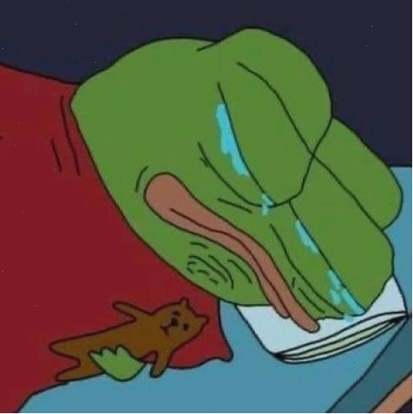 Meme lau nước mắt thể hiện sự bất ngờ