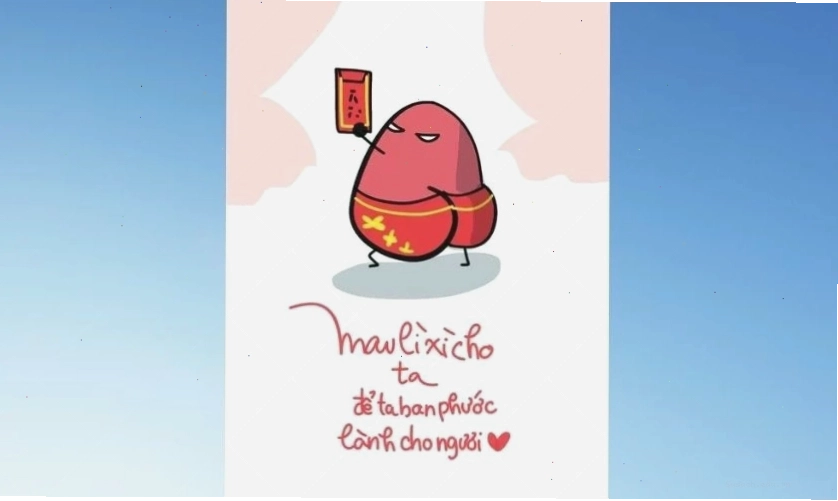 Meme lì xì Tết 2026 hài hước và độc đáo