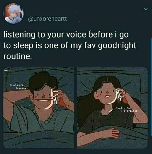 Meme lời chúc ngủ ngon và tôi cũng yêu bạn