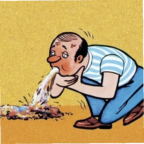 Meme mèo mắc ói hài hước khi thấy cap sến sẩm