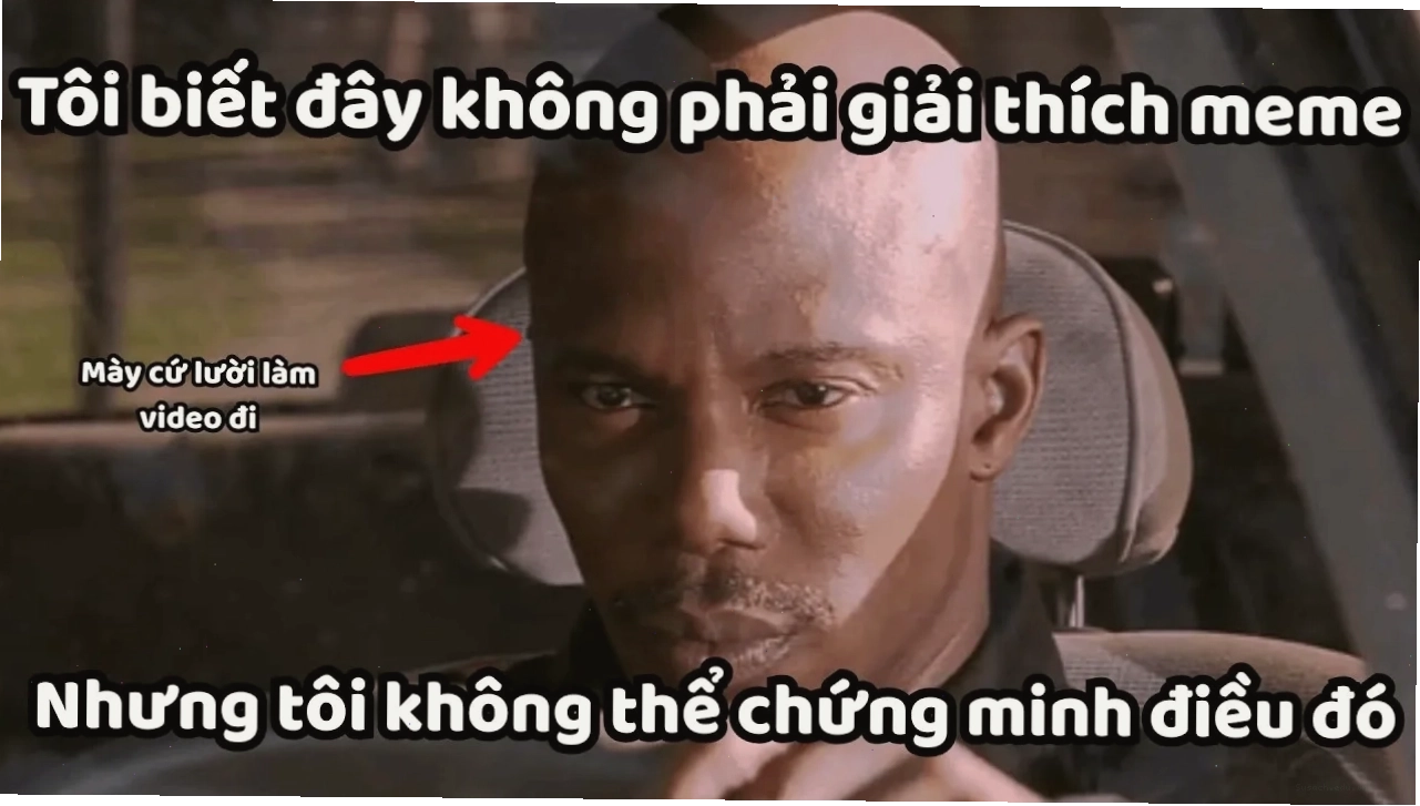 Meme nghi ngờ với biểu cảm của James Doakes: Tôi biết nhưng không thể chứng minh