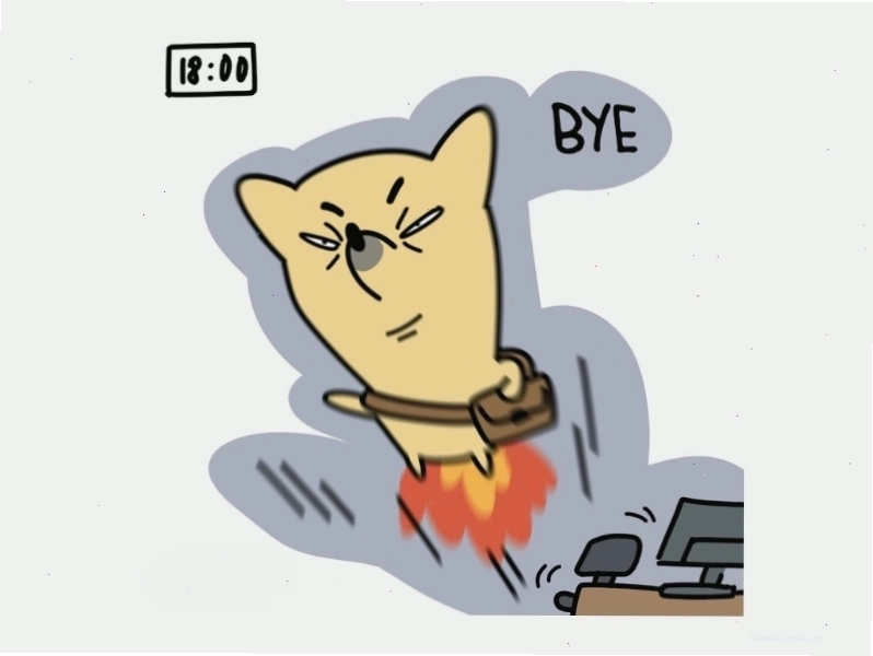 Meme người về trạng thái sau 18 giờ làm việc