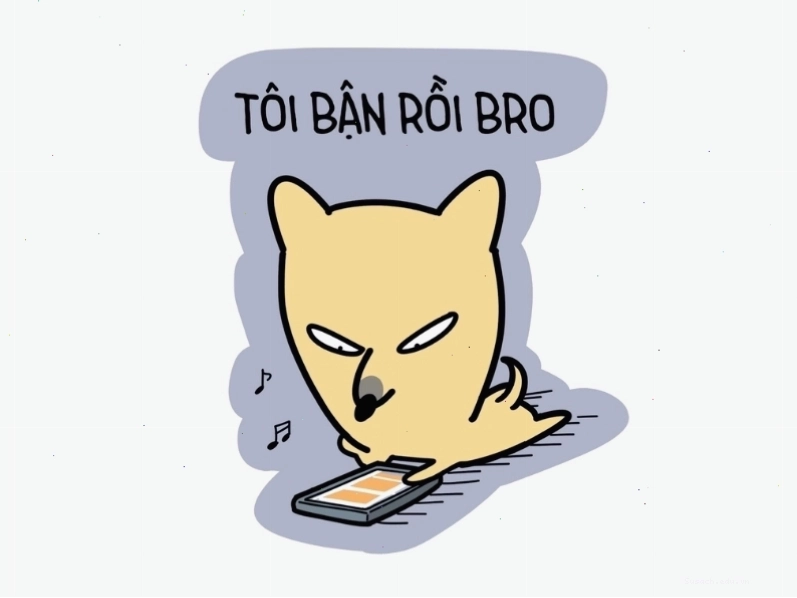 Meme người với câu "Tôi bận rồi bro"