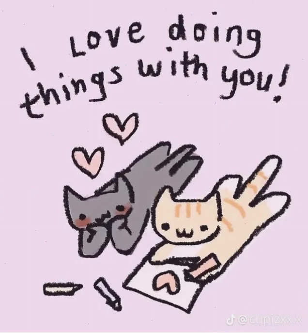 Meme thể hiện tình yêu qua hành động vẽ trái tim