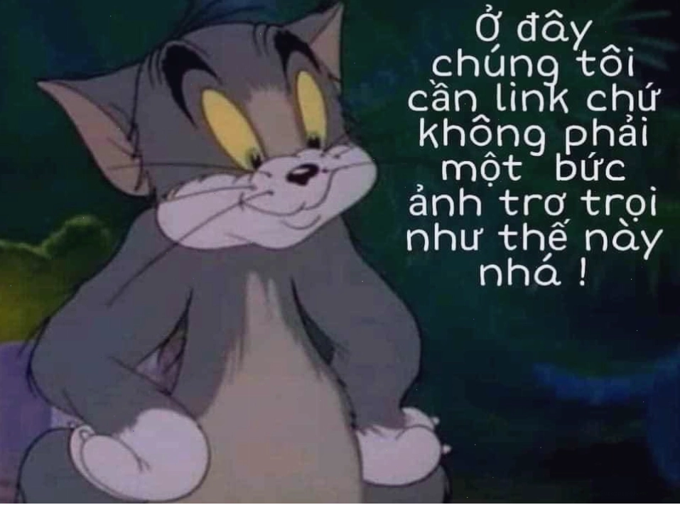 Meme yêu cầu link thay vì ảnh minh họa