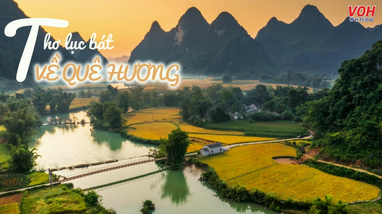 Minh họa thơ lục bát về quê hương