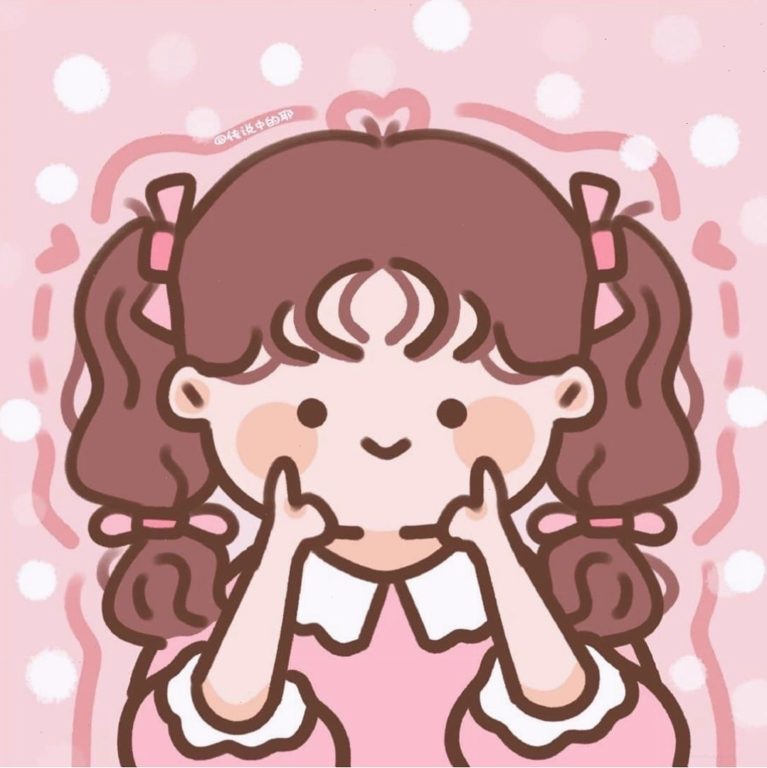 Nhân vật anime màu hồng với trang phục dễ thương