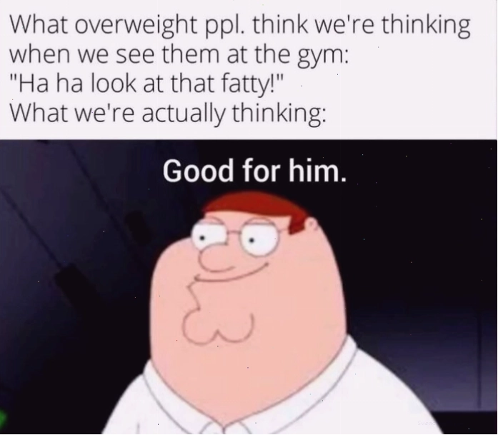 Phản ứng tích cực với phòng gym trong meme