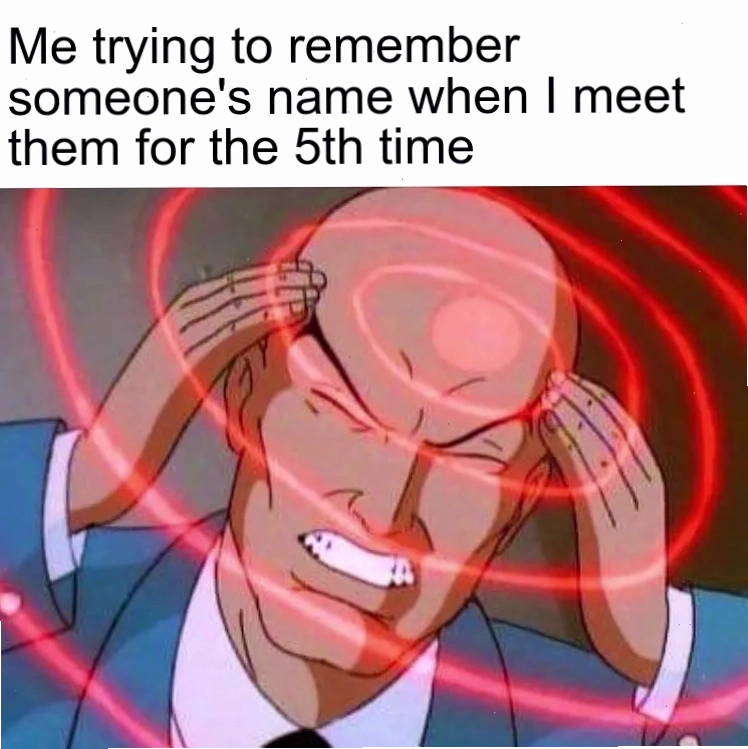 Professor X's Mind Rays Meme Template