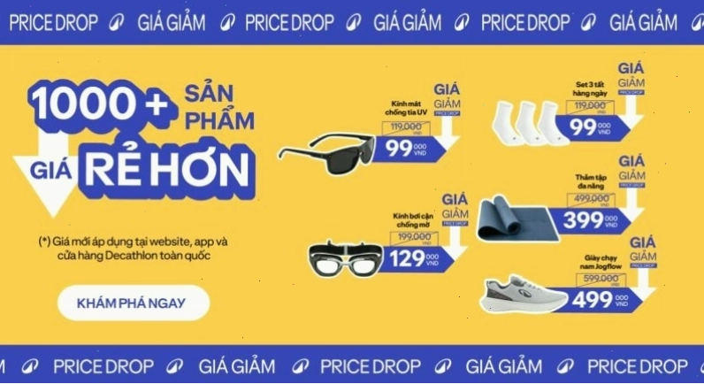 Quần áo tập luyện đa dạng với giá cả phải chăng