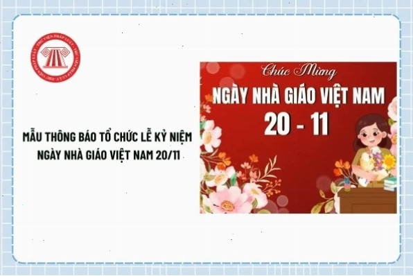 Thông báo tổ chức ngày 20/11