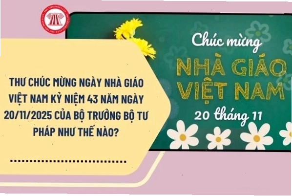 Thư chúc mừng 20/11
