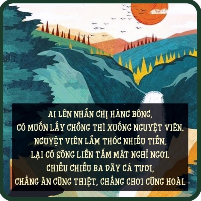 Trẻ em đang học hát những câu ca dao về quê hương