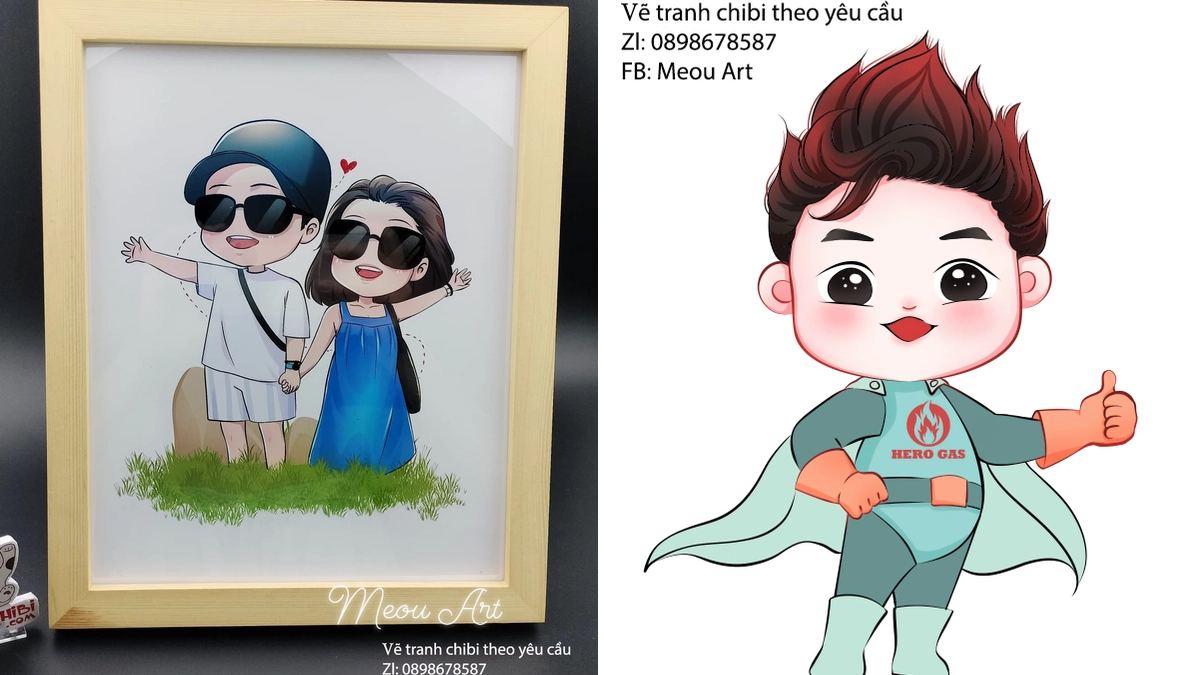 Dịch vụ ảnh chibi theo yêu cầu vẽ chân dung nghệ thuật năm 2026
