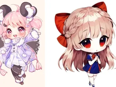 Bộ sưu tập ảnh chibi cute dễ thương nhất hiện nay