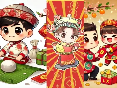 Tổng hợp ảnh chibi Tết cute dễ thương không thể bỏ qua