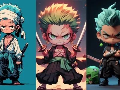 Những bộ ảnh chibi Zoro cute khiến fan mê mẩn không rời