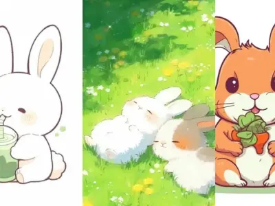 Bộ ảnh con thỏ chibi khiến dân mạng phát sốt vì quá dễ thương