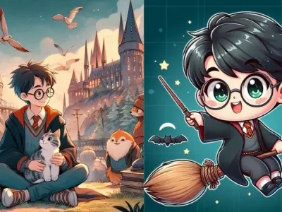 Tổng hợp ảnh Harry Potter chibi dễ thương siêu hút mắt