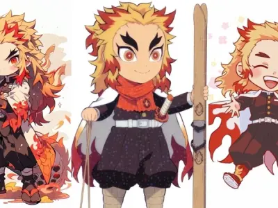 Tuyển tập ảnh Rengoku chibi đẹp ngầu khó cưỡng