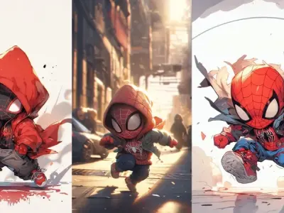 Tuyển tập ảnh Spider Man chibi đẹp ngầu khiến fan mê mẩn