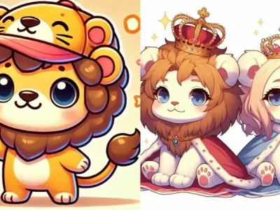 Chiêm ngưỡng ảnh Sư tử chibi siêu cute khiến tim tan chảy