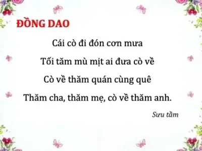Ý nghĩa sâu sắc của bài ca dao cái cò đi đón cơn mưa