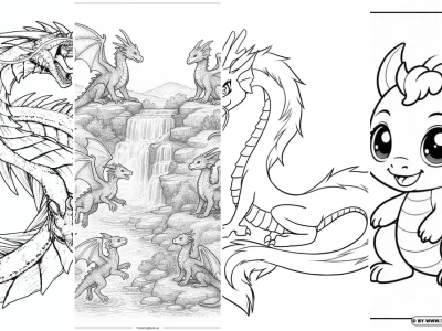 Tranh tô màu sinh vật huyền bí dragon và sự thật bị lãng quên