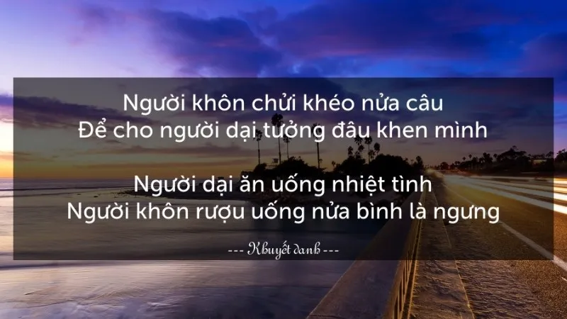 Ý nghĩa của những câu ca dao tục ngữ về khôn dại